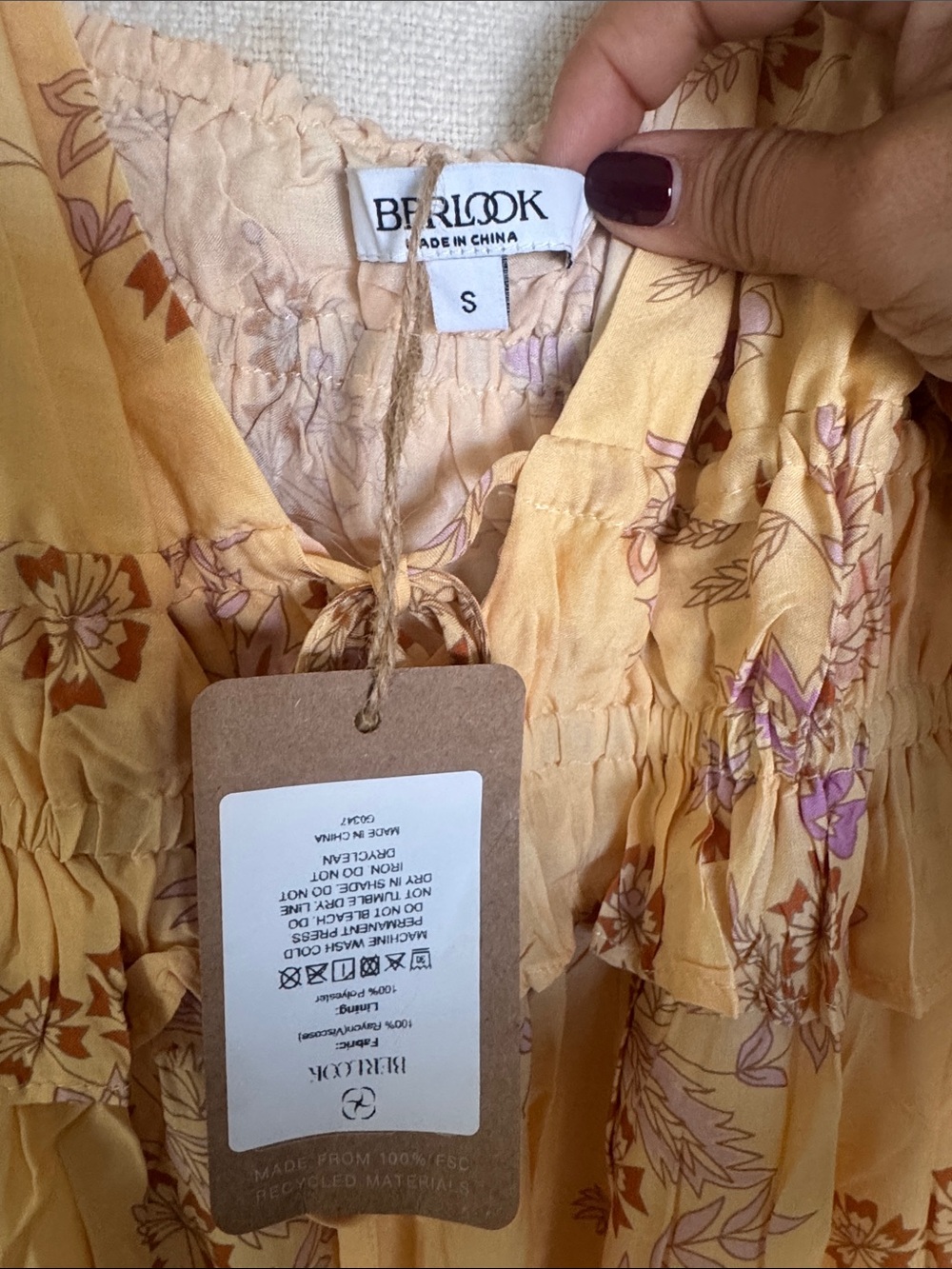 Sunshine Floral Ruffle Maxi Dress - Picture 2 of 5